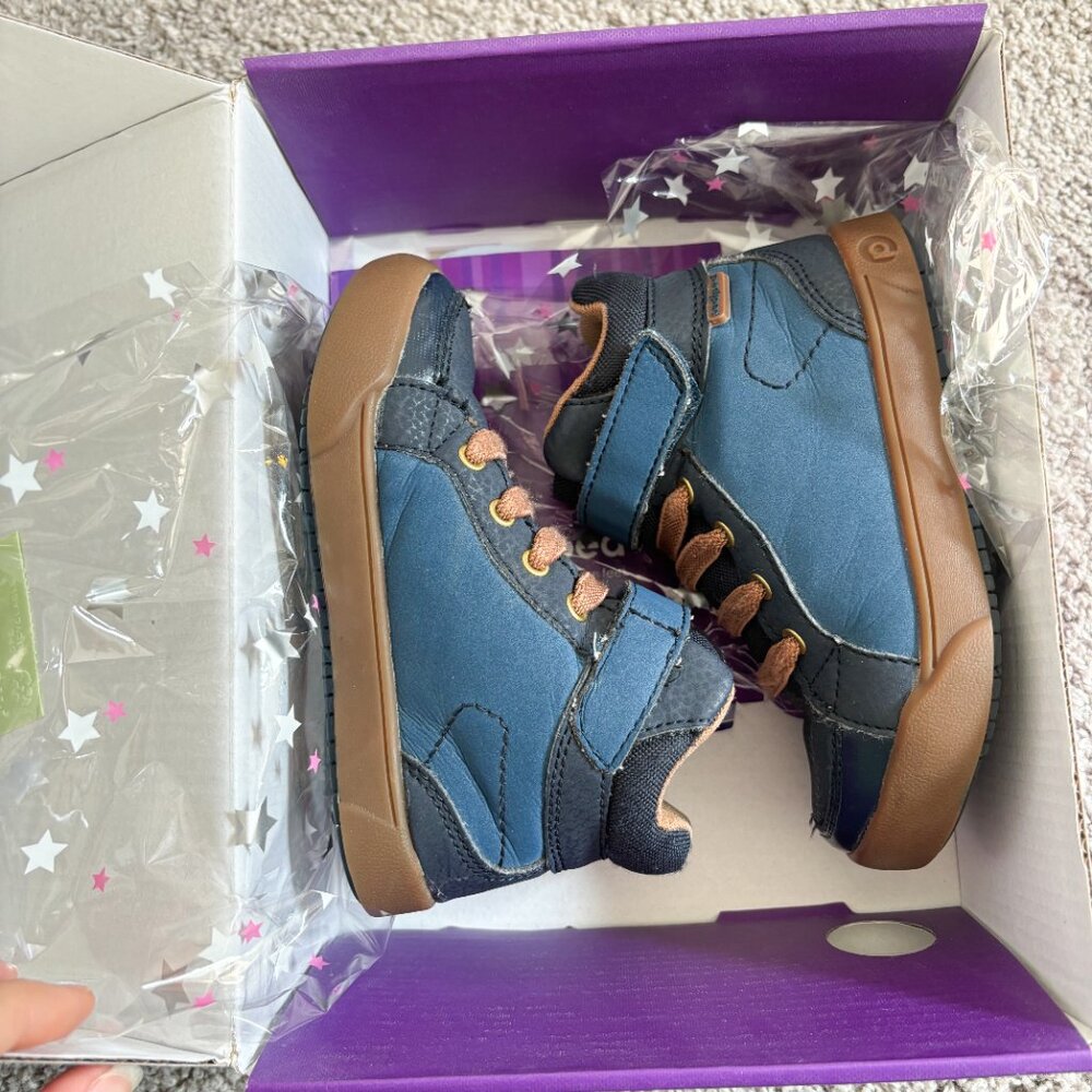Kids Pediped Shoes Flex® Logan Navy Size